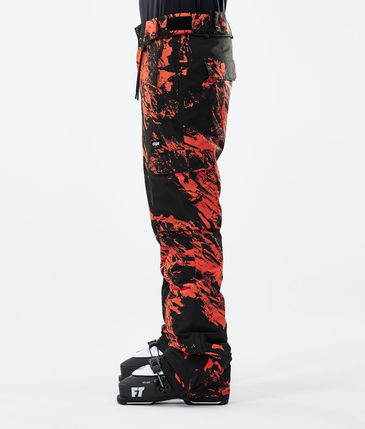 Iconic 2021 Pantalon de Ski Homme Paint Orange, Image 2 sur 6