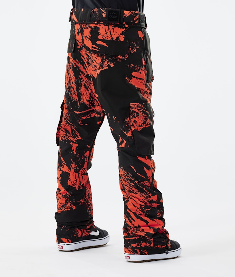 Iconic 2021 Pantalon de Snowboard Homme Paint Orange, Image 3 sur 6