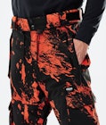 Iconic 2021 Snowboard Pants Men Paint Orange Renewed