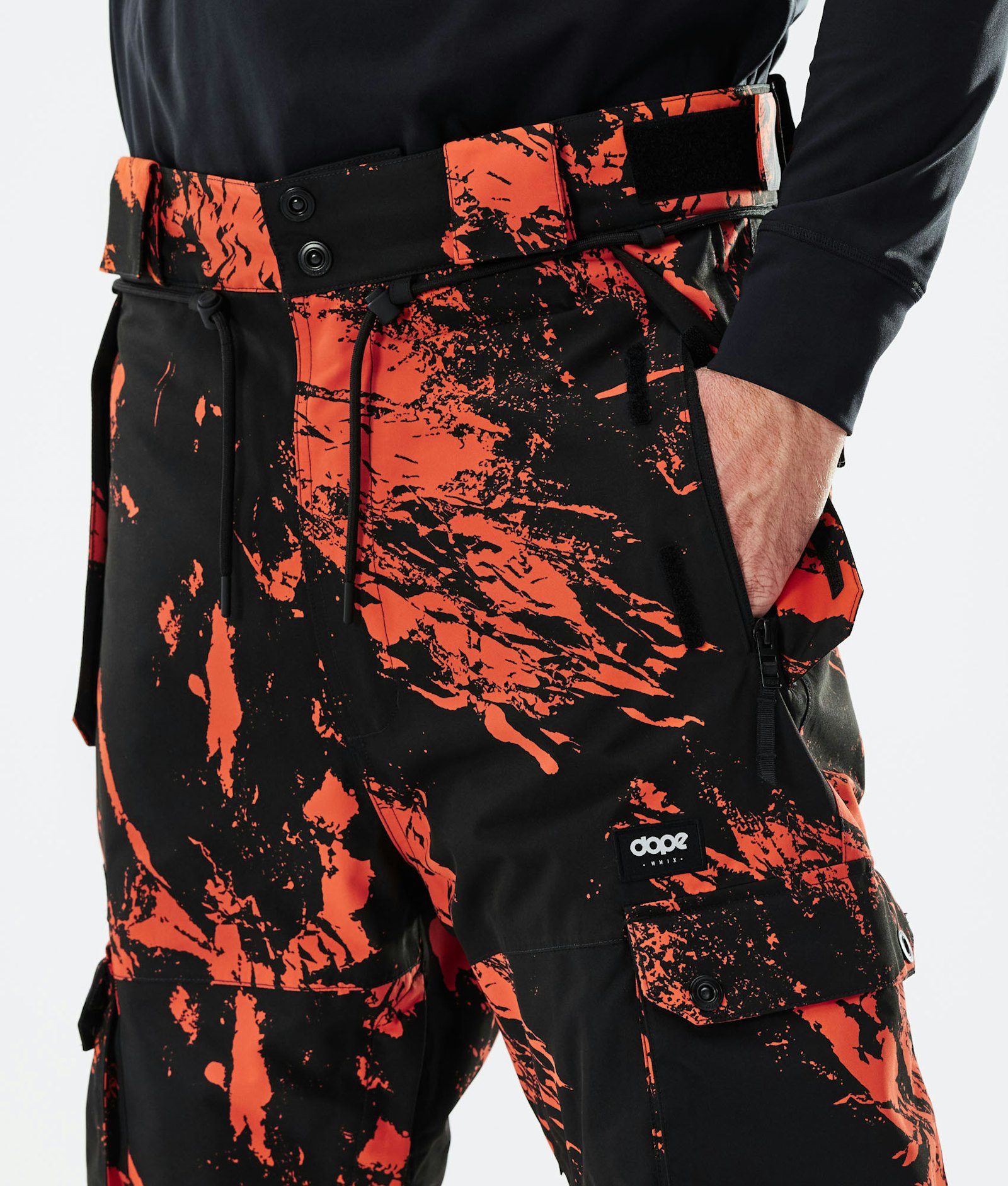 Dope Iconic 2021 Pantalon de Snowboard Homme Paint Orange