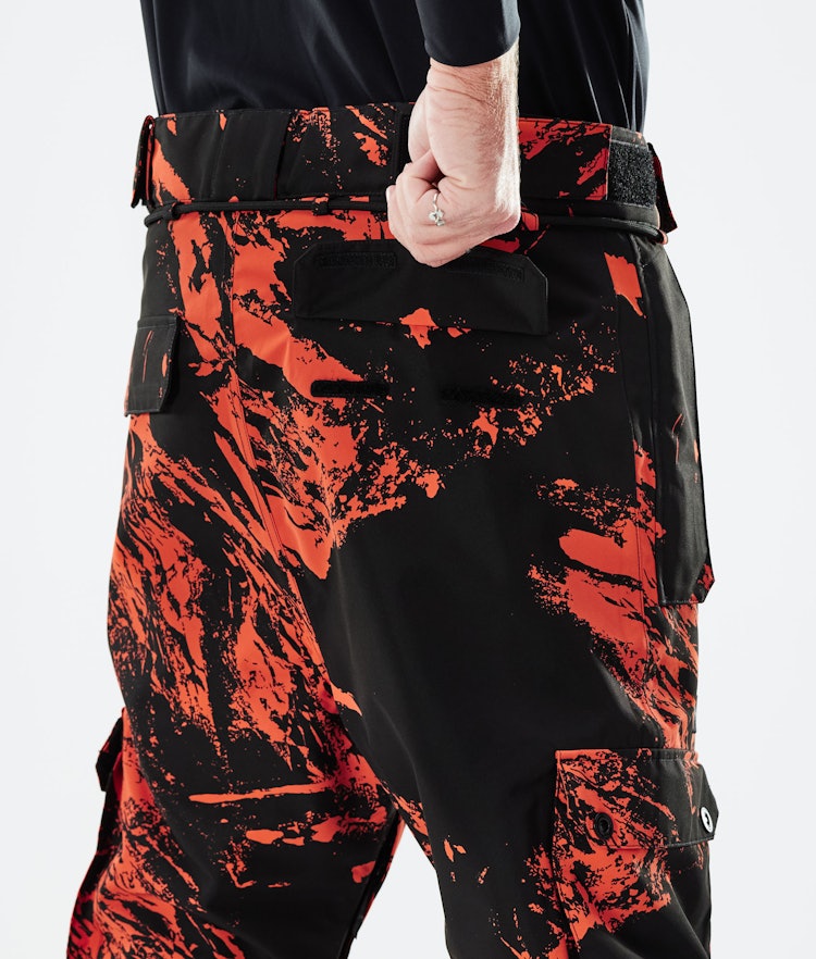 Iconic 2021 Pantalon de Snowboard Homme Paint Orange, Image 6 sur 6