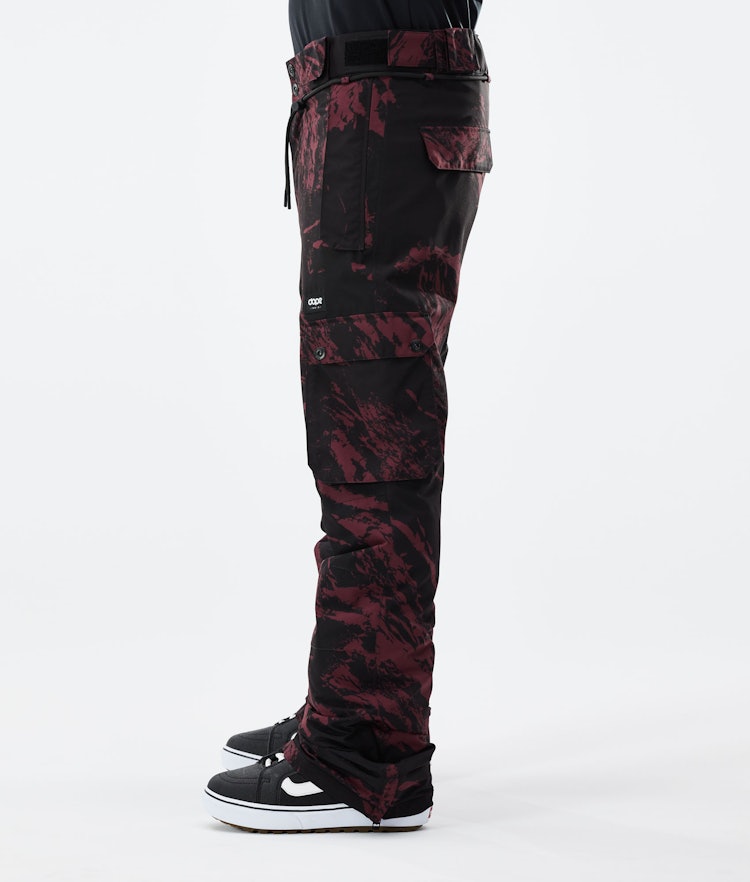 Dope Iconic 2021 Snowboard Pants Men Paint Burgundy, Image 2 of 6