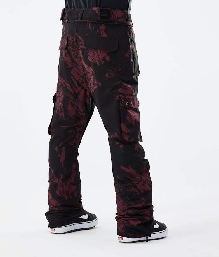 Dope Iconic 2021 Snowboard Pants Men Paint Burgundy, Image 3 of 6