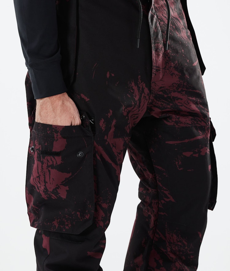 Dope Iconic 2021 Pantalon de Snowboard Homme Paint Burgundy