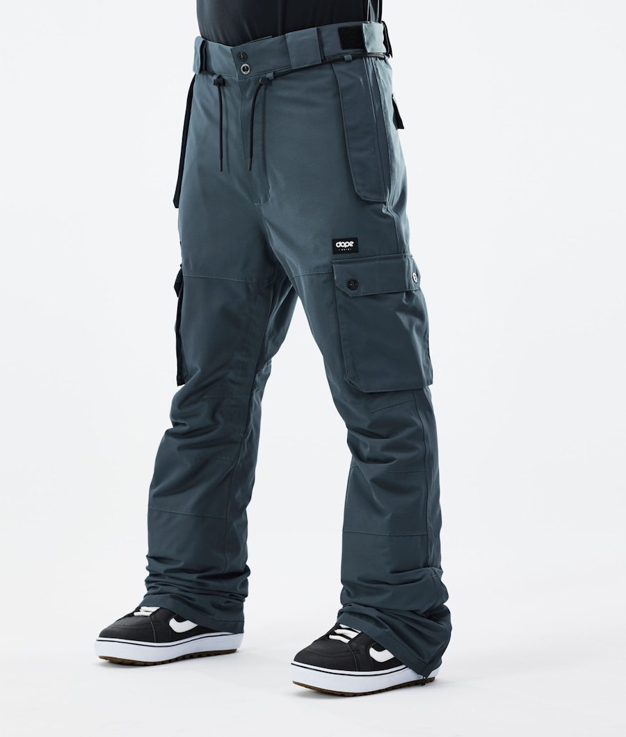 Iconic 2021 Snowboard Pants Men Metal Blue Renewed