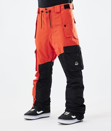 Adept 2021 Snowboard Pants Men Orange/Black Renewed
