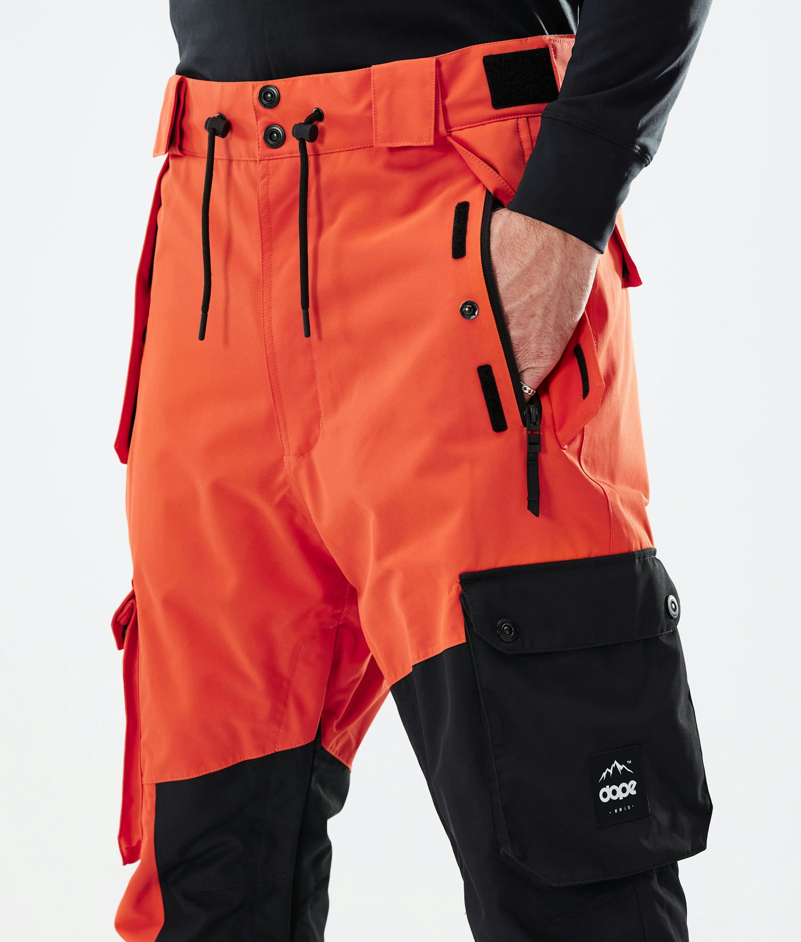 Dope Adept 2021 Kalhoty na Snowboard Pánské Orange/Black
