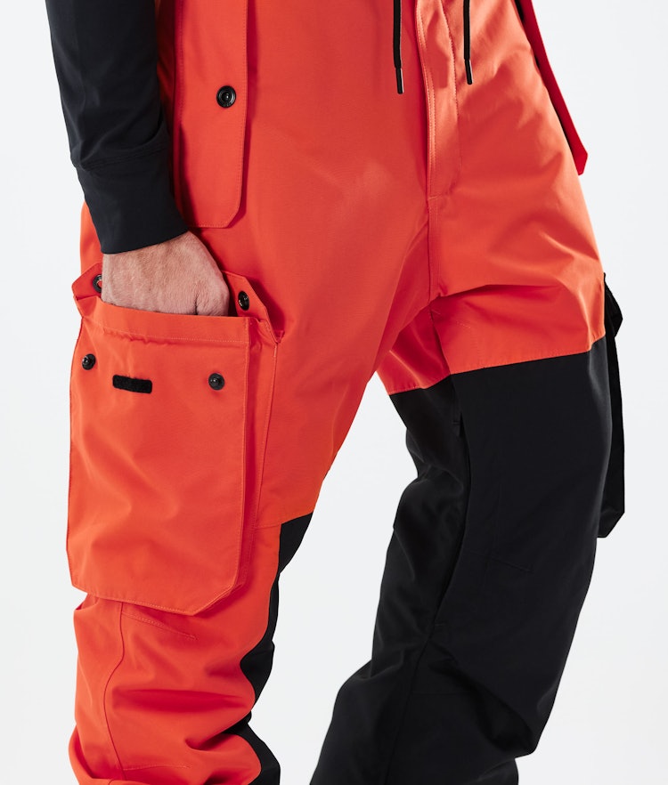 Adept 2021 Pantalon de Ski Homme Orange/Black