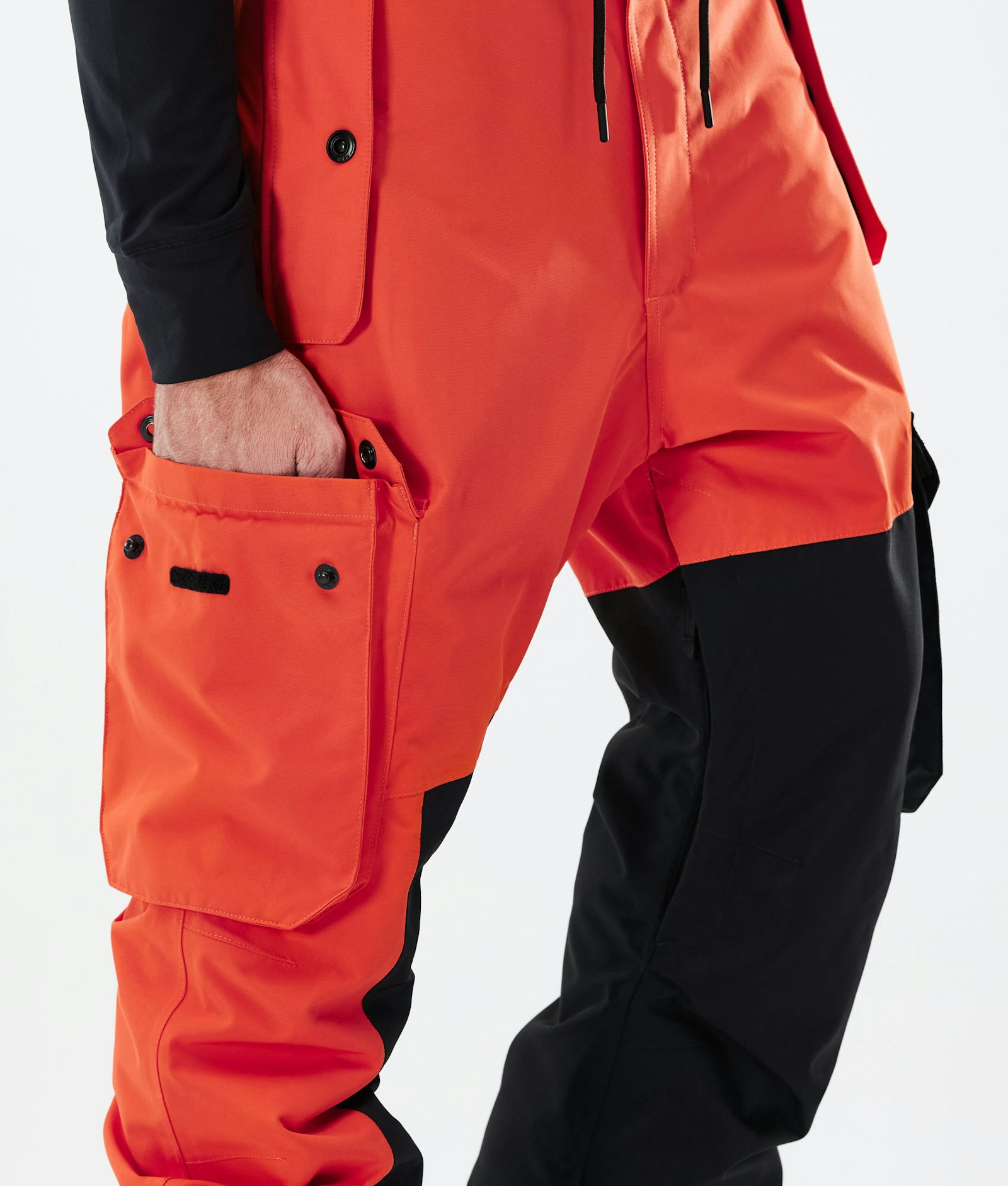 Adept 2021 Spodnie Narciarskie Mężczyźni Orange/Black