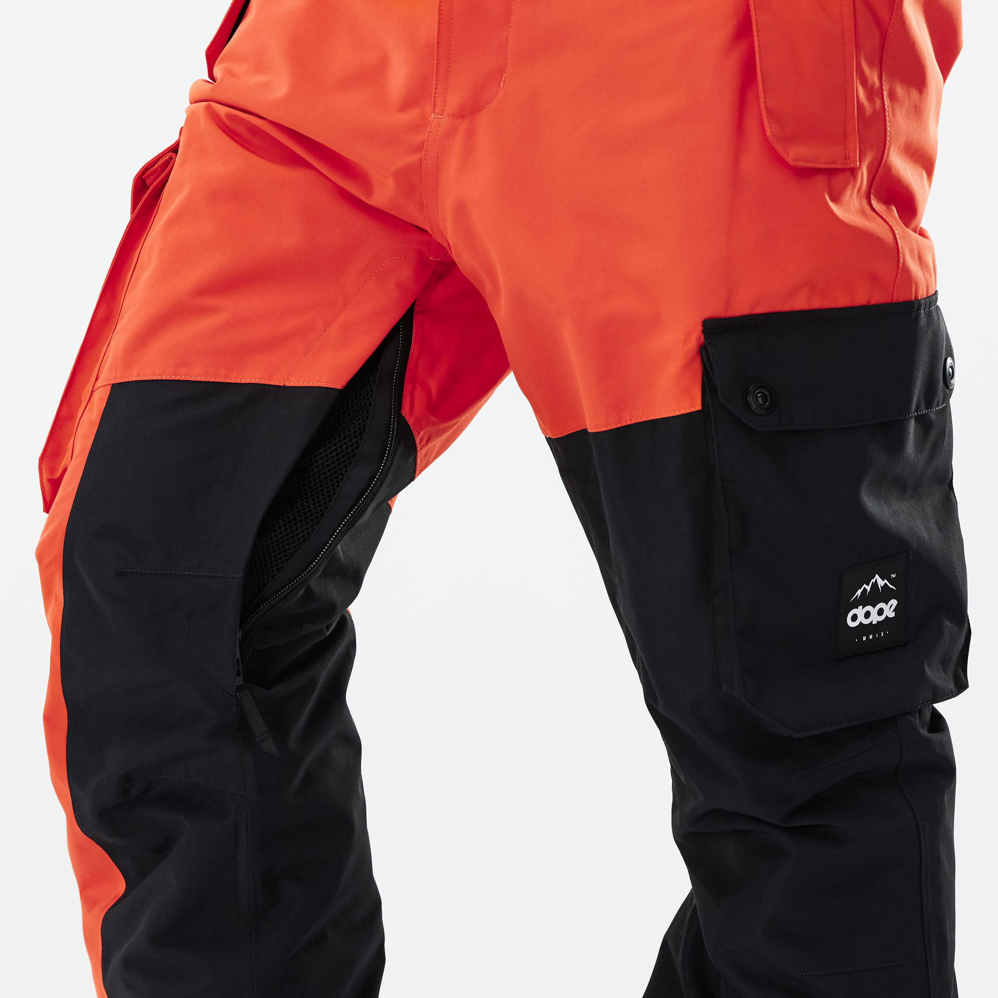 Dope Adept 2021 Pantaloni Snowboard Uomo Orange/Black - Arancione