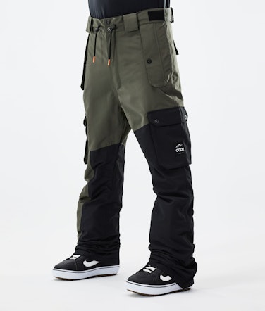 Adept 2021 Pantalon de Snowboard Homme Olive Green/Black Renewed