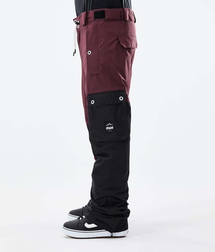 Adept 2021 Kalhoty na Snowboard Pánské Burgundy/Black