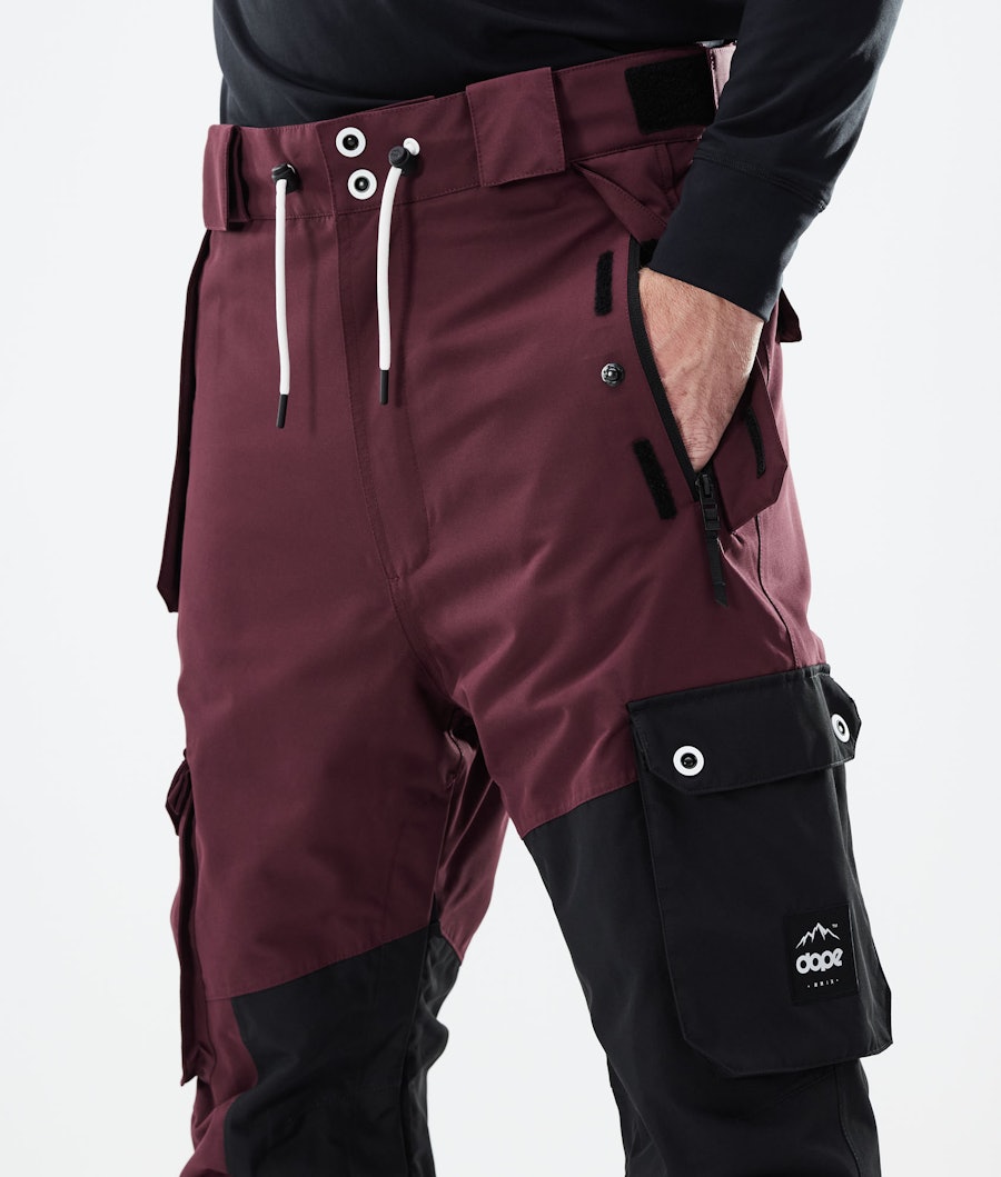Adept 2021 Snowboard Pants Men Burgundy/Black