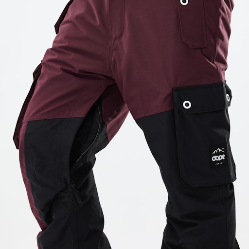 Dope Adept 2021 Snowboard Pants Men Burgundy/Black