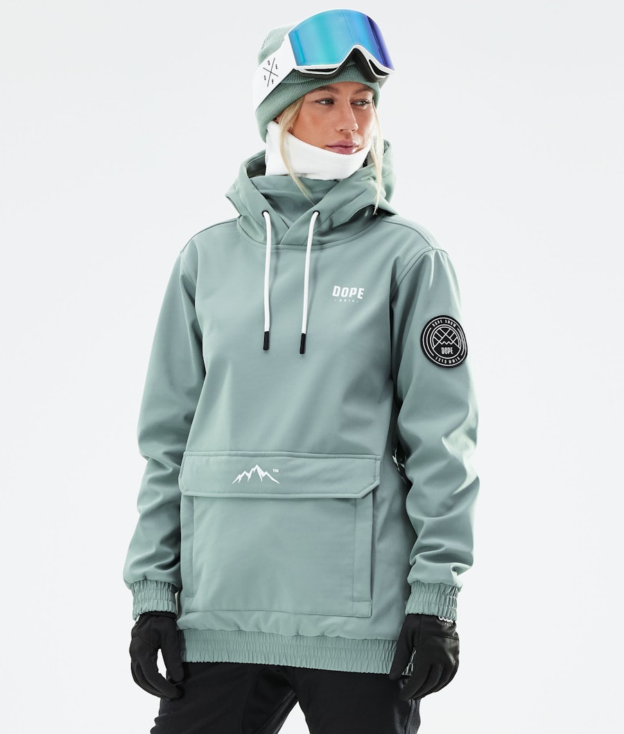 Wylie W Snowboard Jacket Women Faded Green