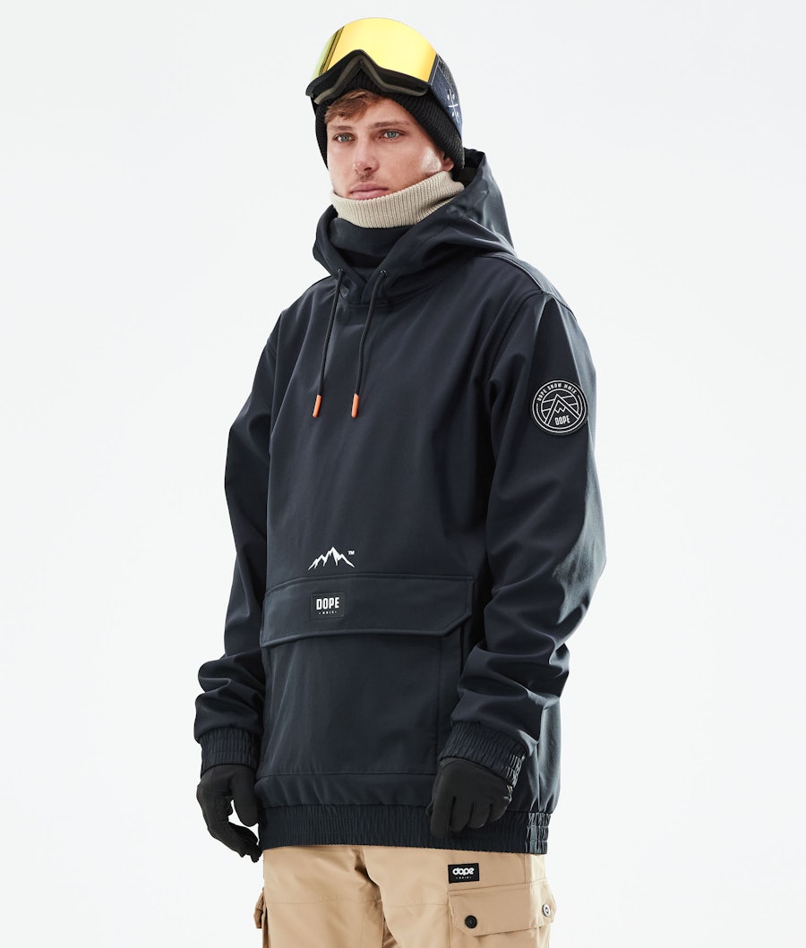 Dope Wylie Men's Snowboard Jacket Patch Black