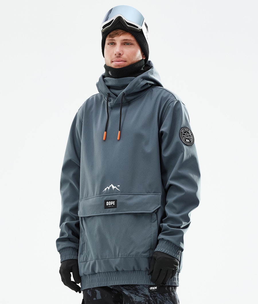 Dope Wylie Snowboard Jacket Patch Metal Blue
