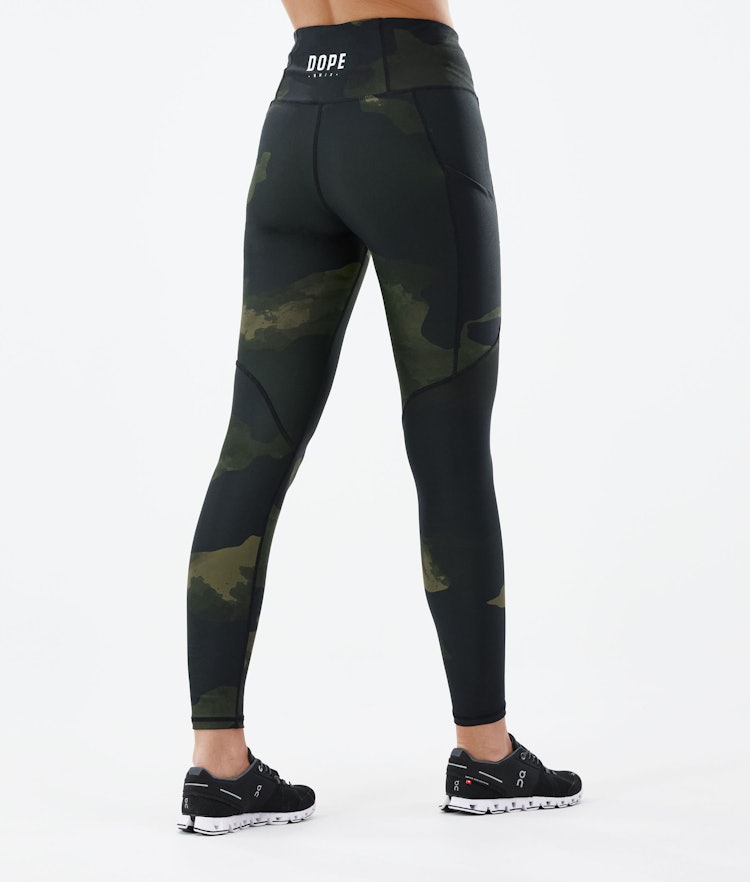 Active Life Womens High Performance Vented Leggings (XXL, Green camo) at   Women's Clothing store