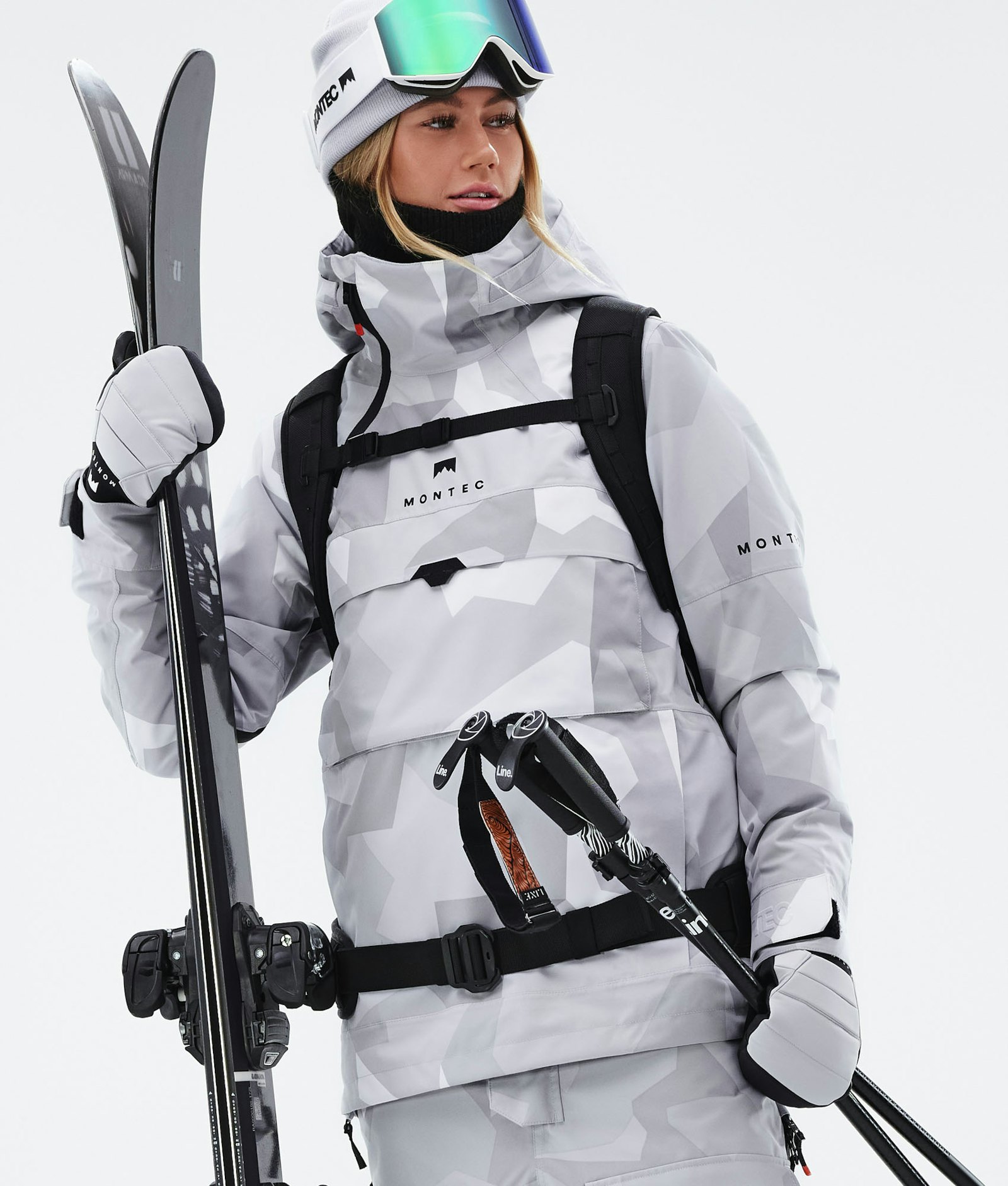 Dune W 2021 Veste de Ski Femme Snow Camo