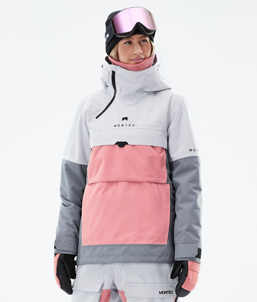 Dune W 2021 Giacca Snowboard Donna Light Grey/Pink/Light Pearl