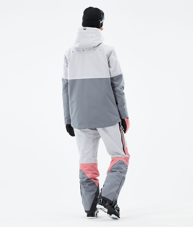 Dune W 2021 Ski jas Dames Light Grey/Pink/Light Pearl