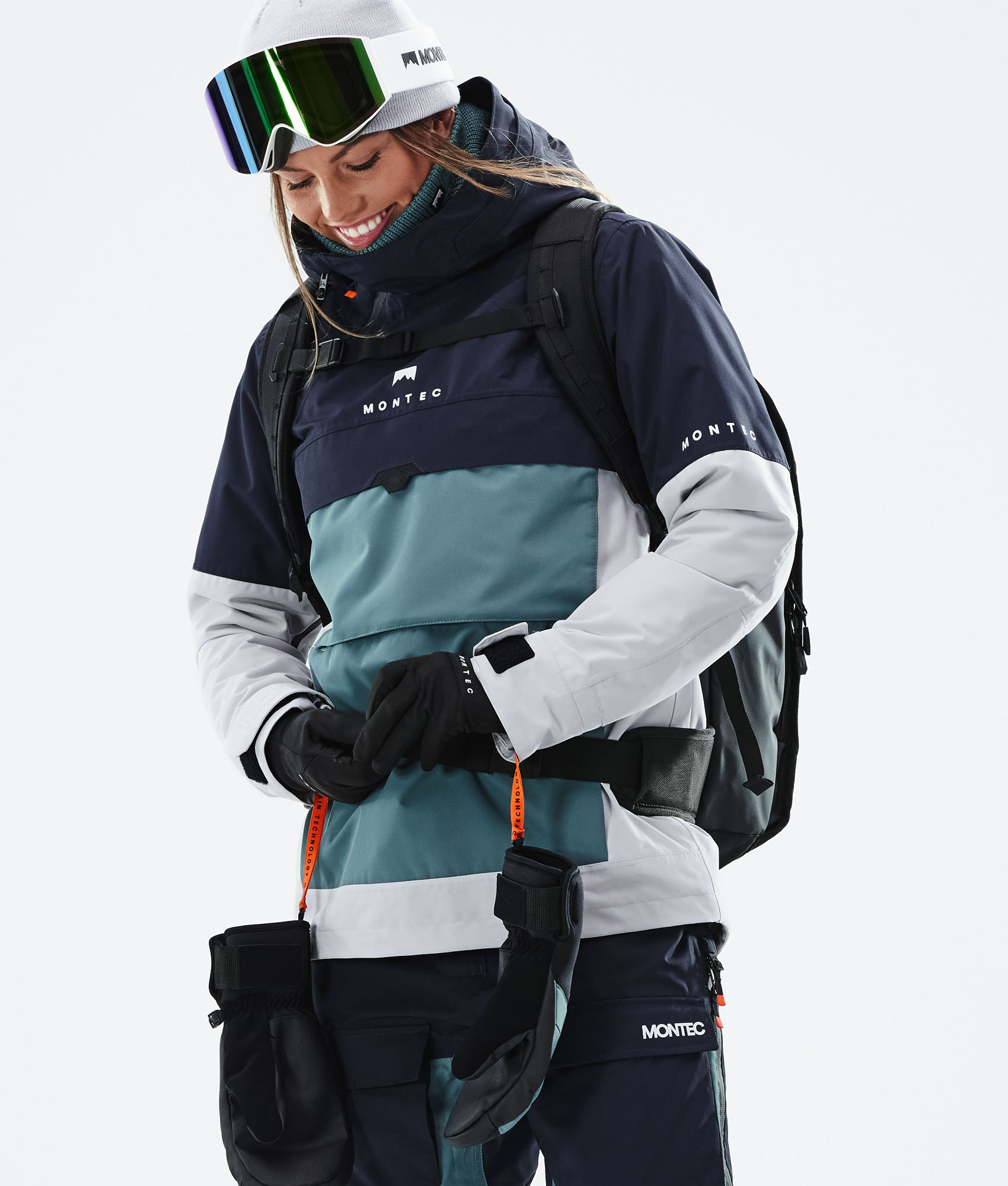 Montec Dune W Women's Ski Jacket Marine/Atlantic/Light Grey