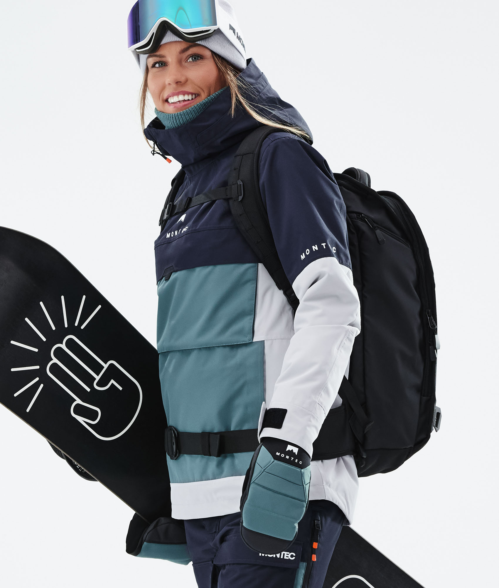 Montec Dune W 2021 Snowboard Jacket Women Marine/Atlantic/Light Grey