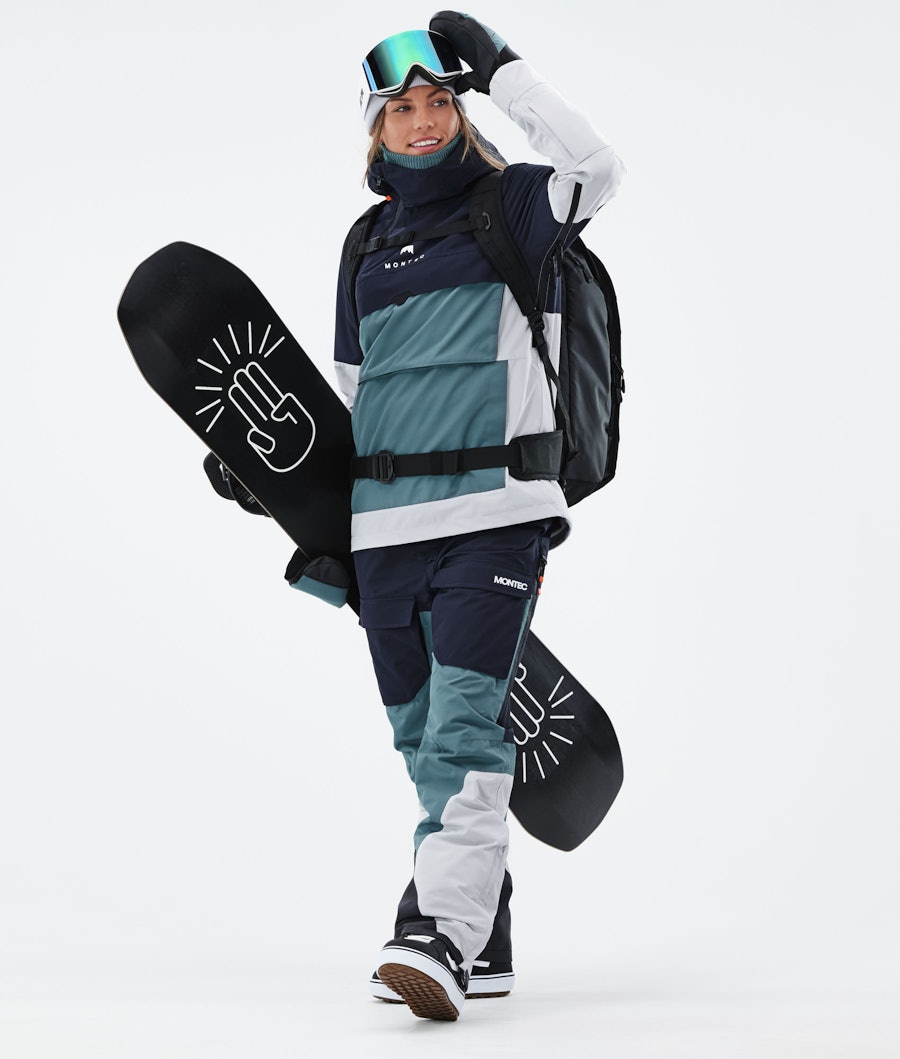 Montec Dune W 2021 Women's Snowboard Jacket Marine/Atlantic/Light Grey