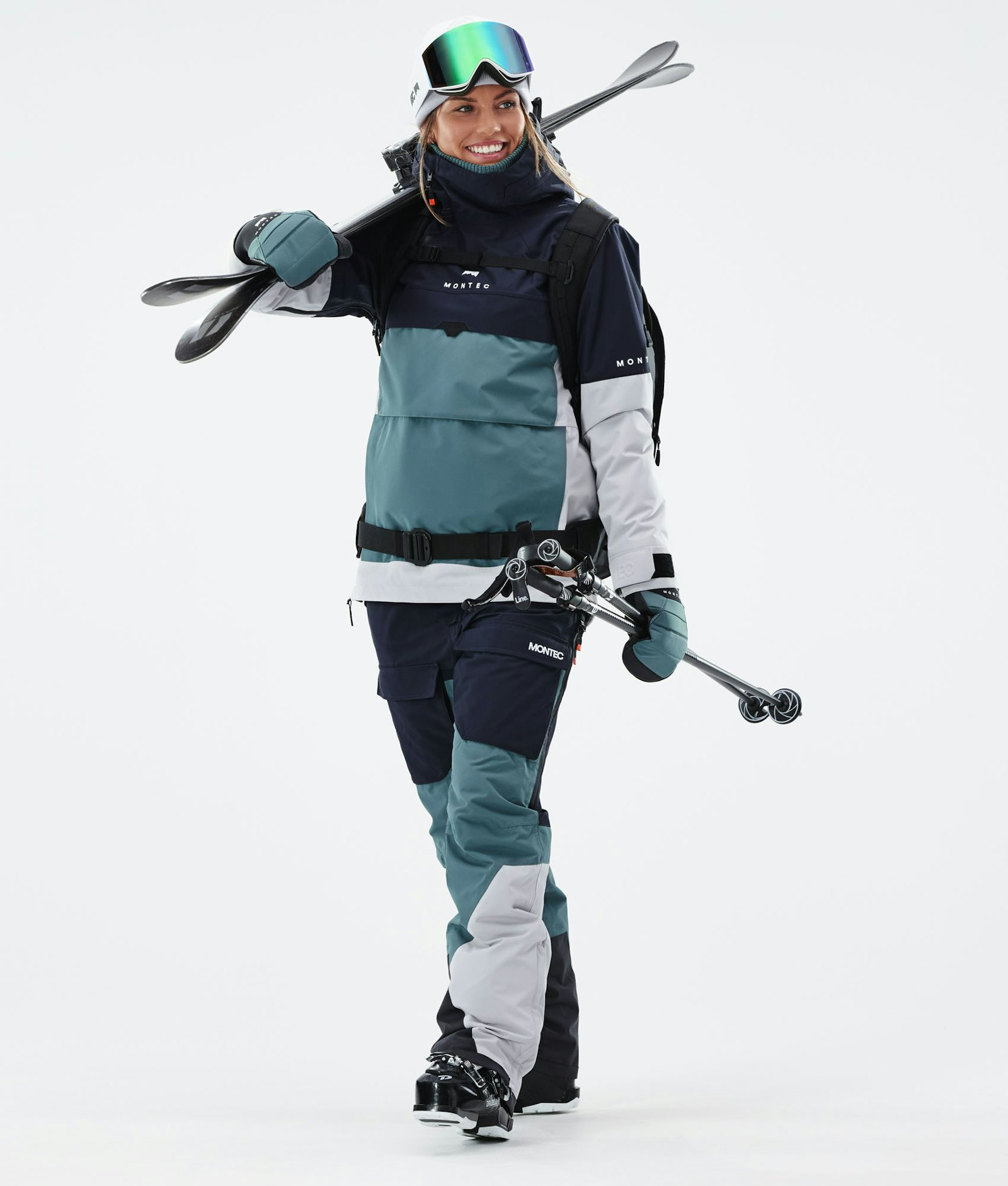 Montec Dune W 2021 Ski Jacket Women Marine/Atlantic/Light Grey