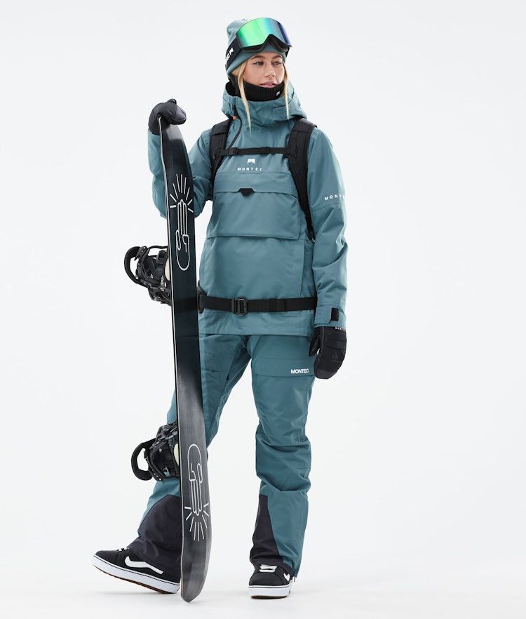 Montec Moss 2021 Pantalones Snowboard Hombre Atlantic/Black - Verde