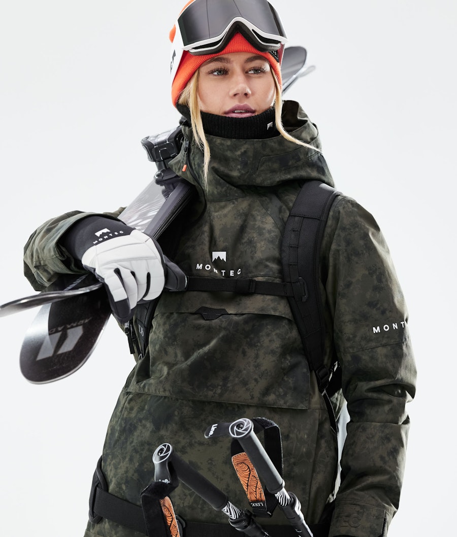 Dune W 2021 Ski Jacket Women Olive Green Tiedye