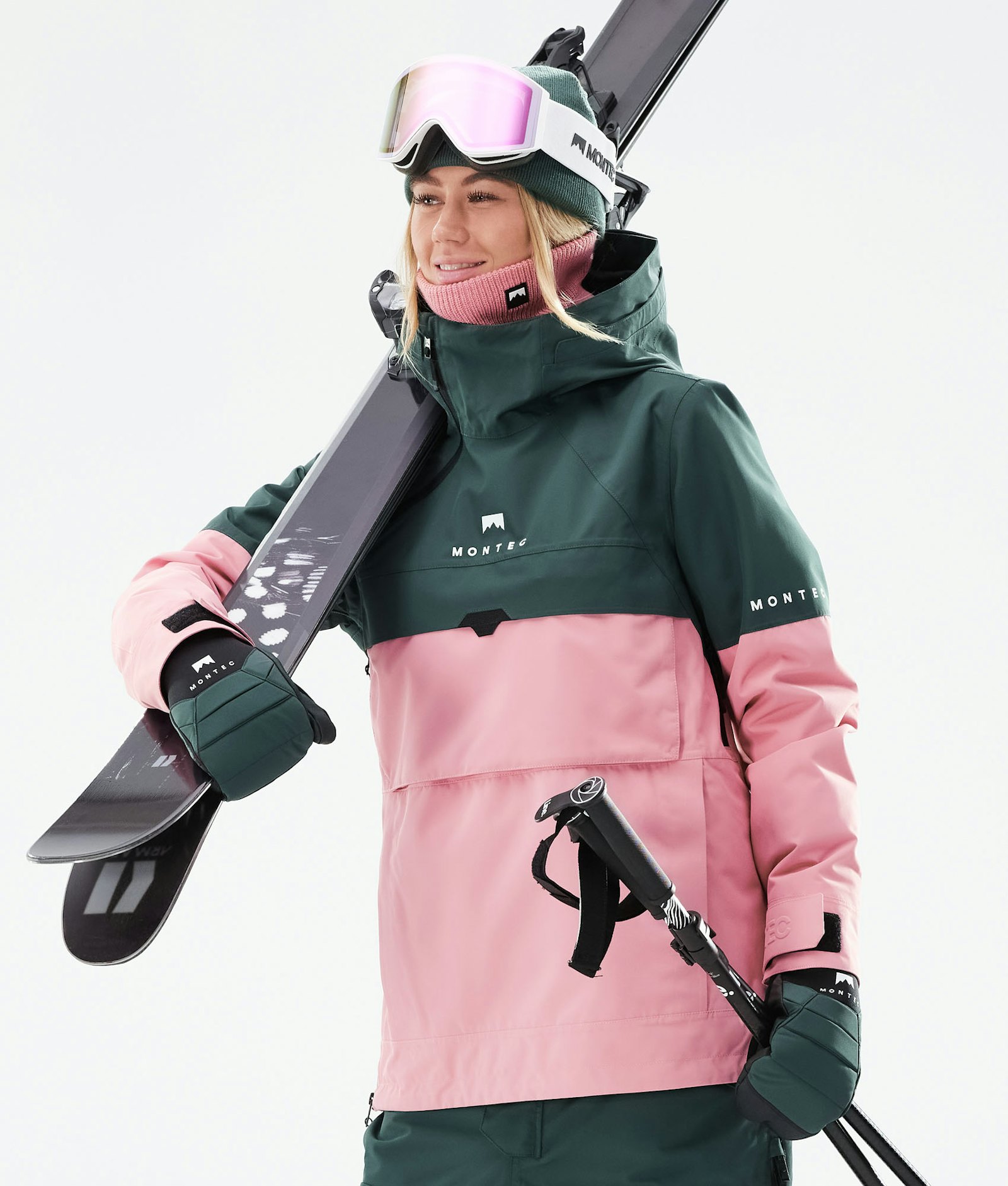 Dune W 2021 Veste de Ski Femme Dark Atlantic/Pink