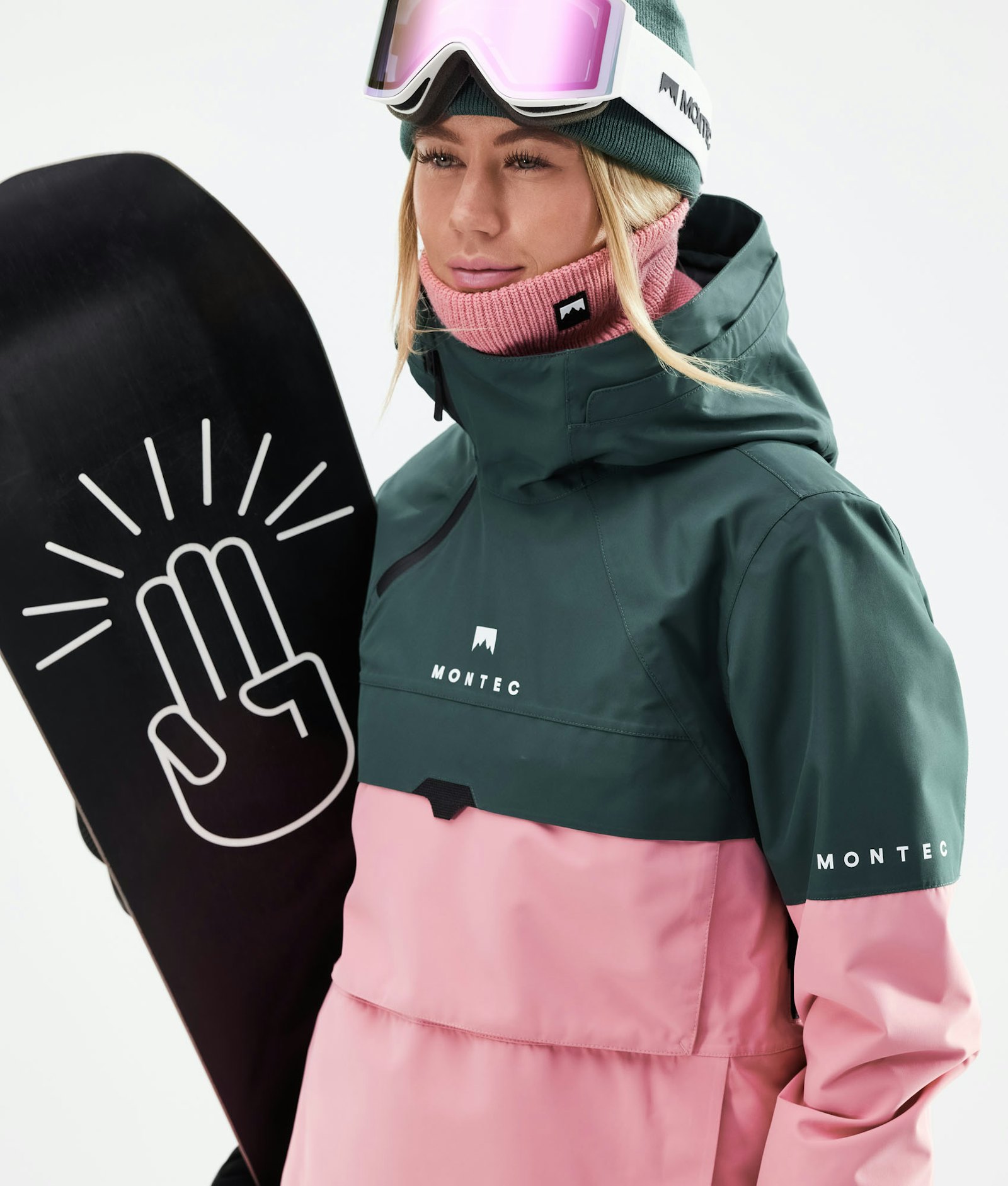 Montec Dune W 2021 Snowboard Jacket Women Dark Atlantic/Pink