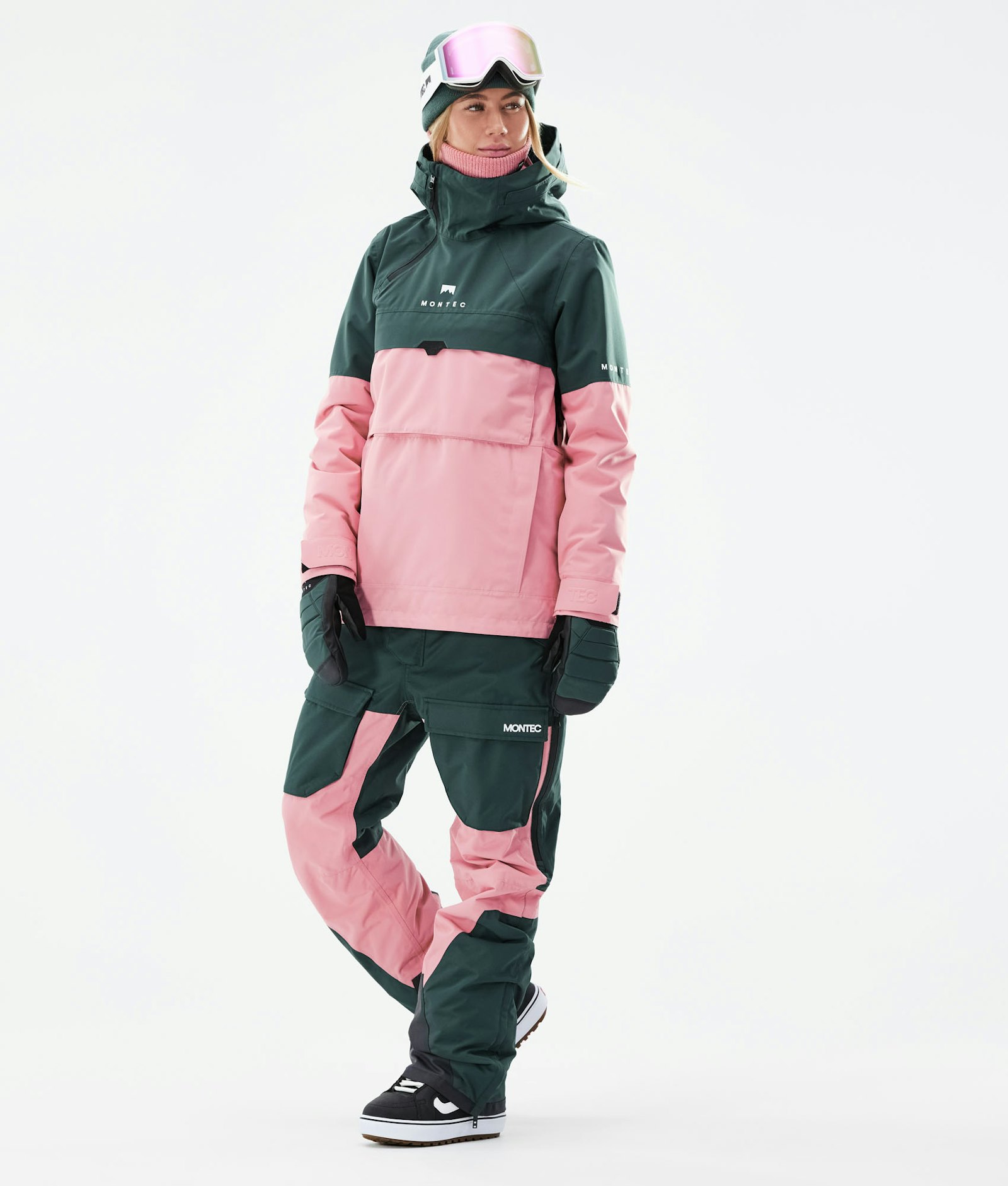 Montec Dune W 2021 Snowboardjacke Damen Dark Atlantic/Pink
