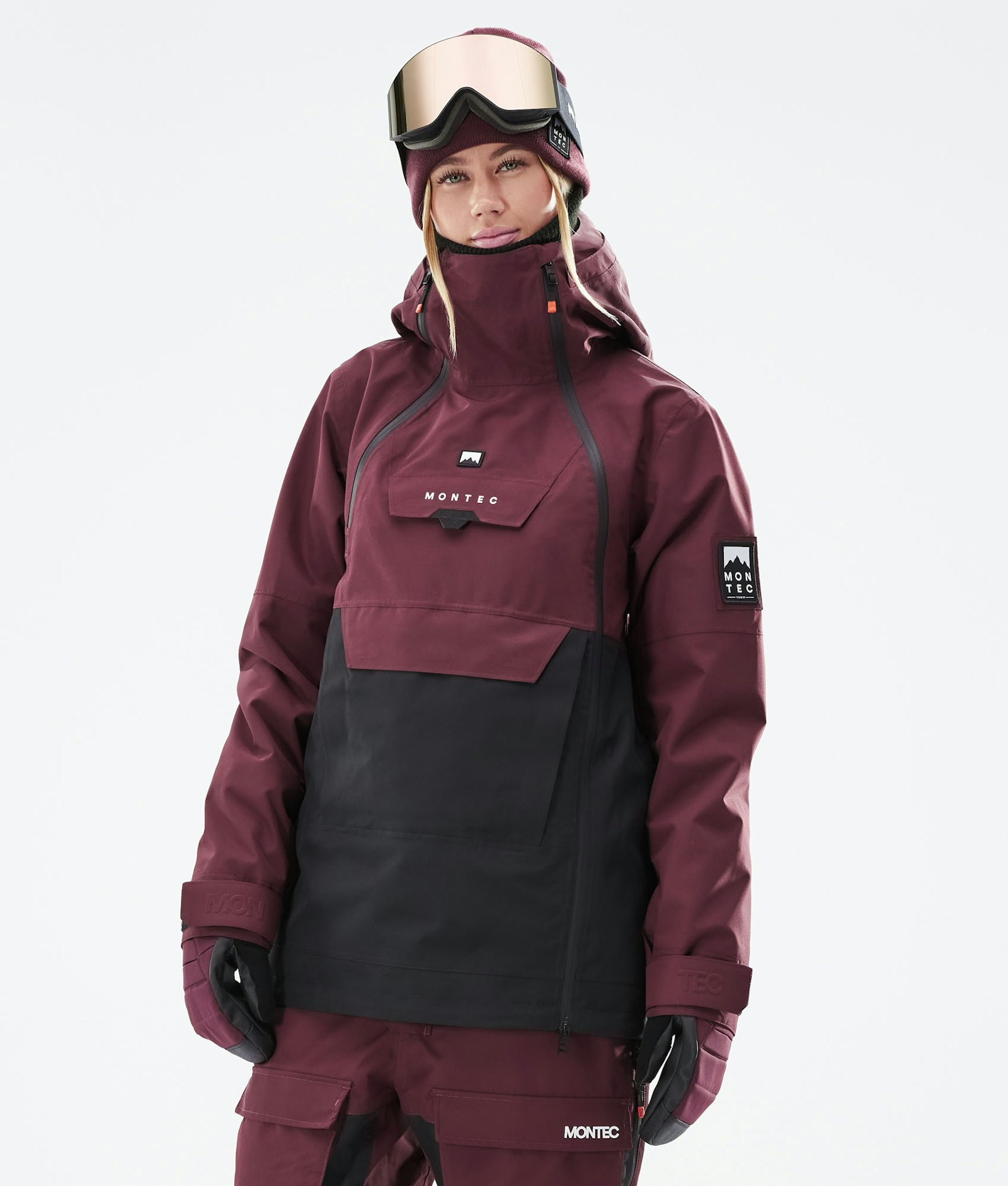 Montec Doom W 2021 Snowboard Jacket Women Burgundy/Black