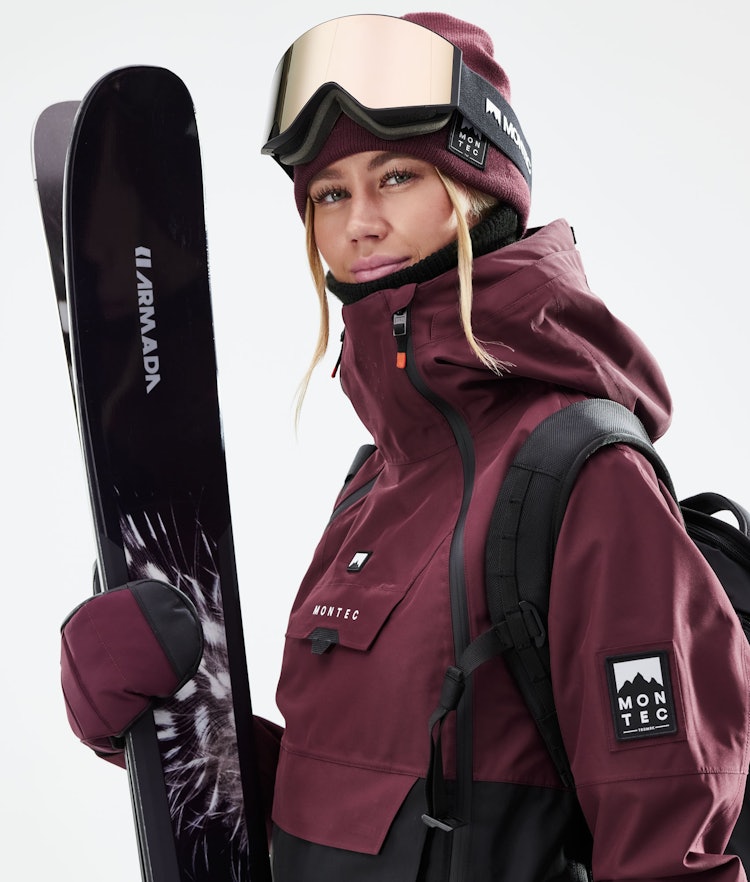 Doom W 2021 Ski Jacket Women Burgundy/Black, Image 3 of 12