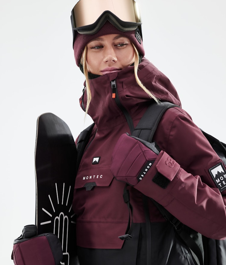 Doom W 2021 Snowboard jas Dames Burgundy/Black Renewed