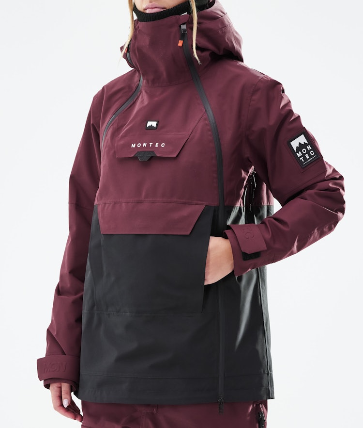 Doom W 2021 Ski Jacket Women Burgundy/Black, Image 9 of 12