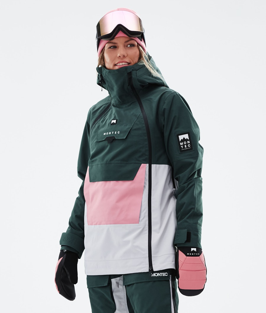 Montec Doom W Snowboardjakke Dame Dark Atlantic/Pink/Light Grey