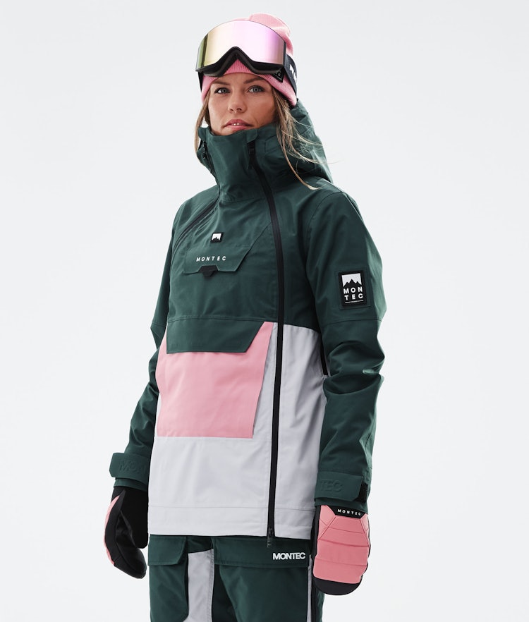 Montec Doom W 2021 Veste de Ski Femme Dark Atlantic/Pink/Light Grey, Image 2 sur 13
