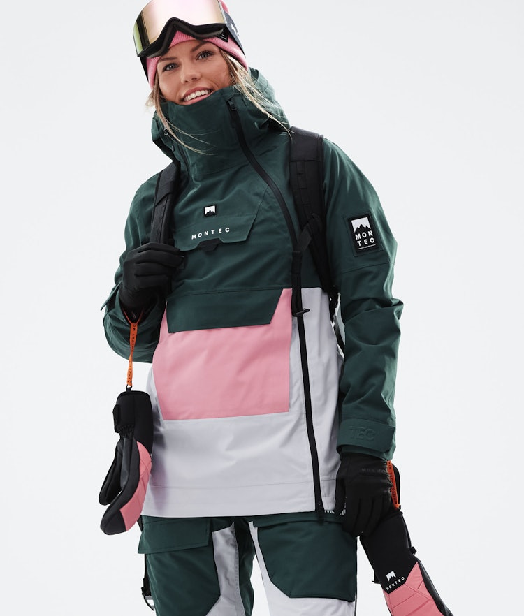 Montec Doom W 2021 Veste Snowboard Femme Dark Atlantic/Pink/Light Grey