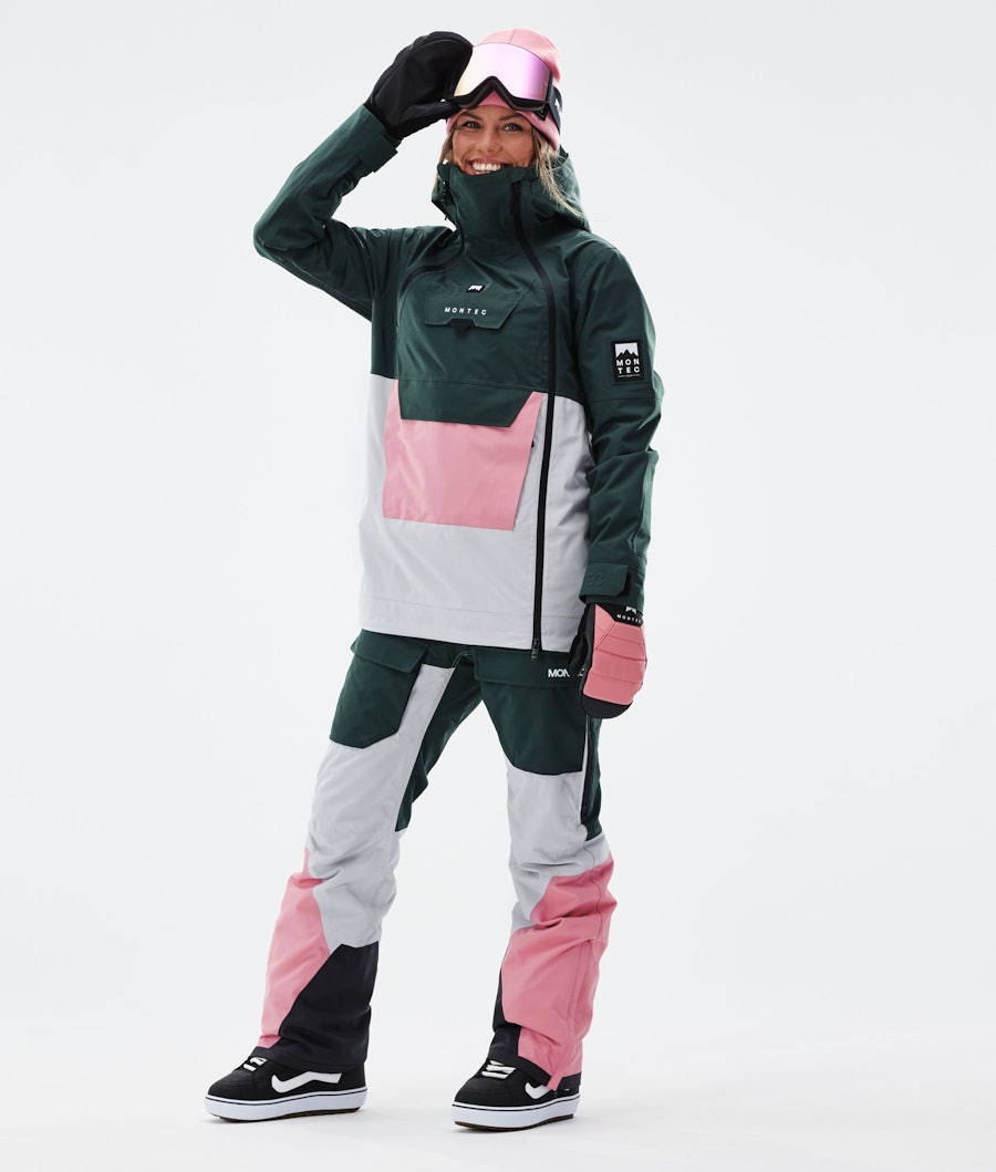 Montec Doom W Women's Snowboard Jacket Dark Atlantic/Pink/Light Grey