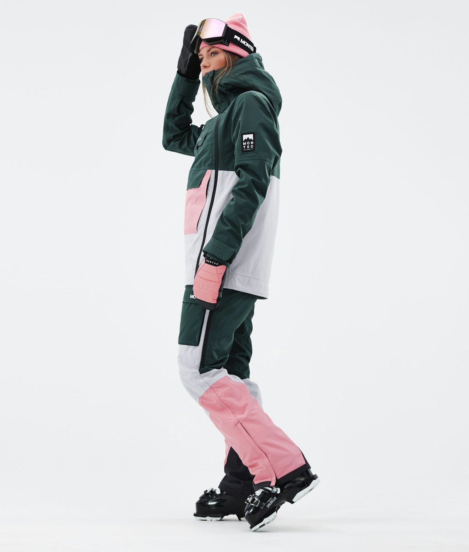 Montec Doom W 2021 Veste de Ski Femme Dark Atlantic/Pink/Light Grey