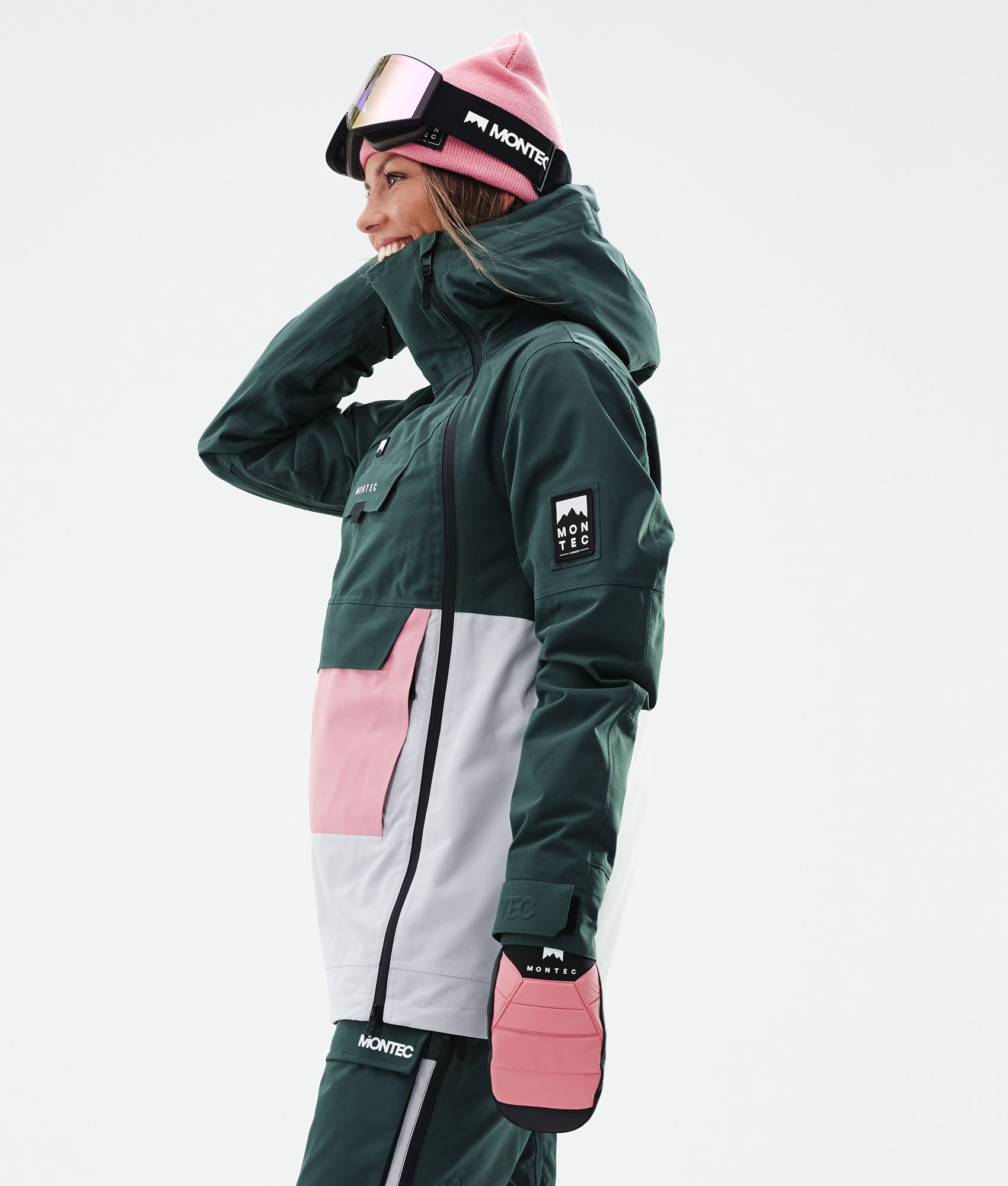 light pink snowboard jacket