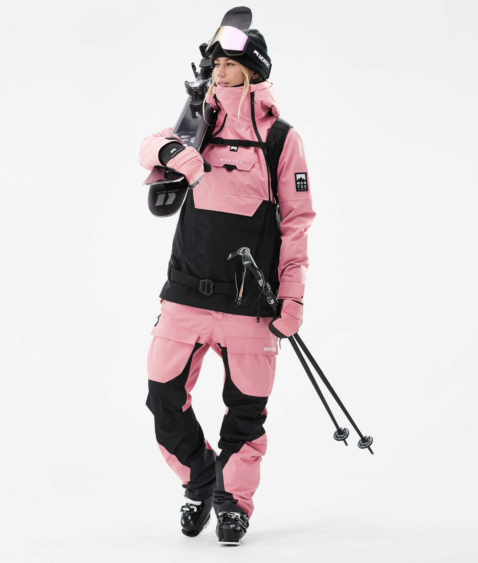 Montec Doom W 2021 Kurtka Narciarska Kobiety Pink/Black