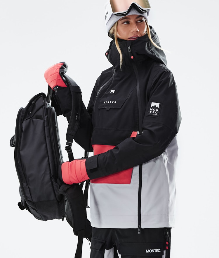 Montec Doom W 2021 Snowboard jas Dames Black/Coral/Light Grey, Afbeelding 2 van 13