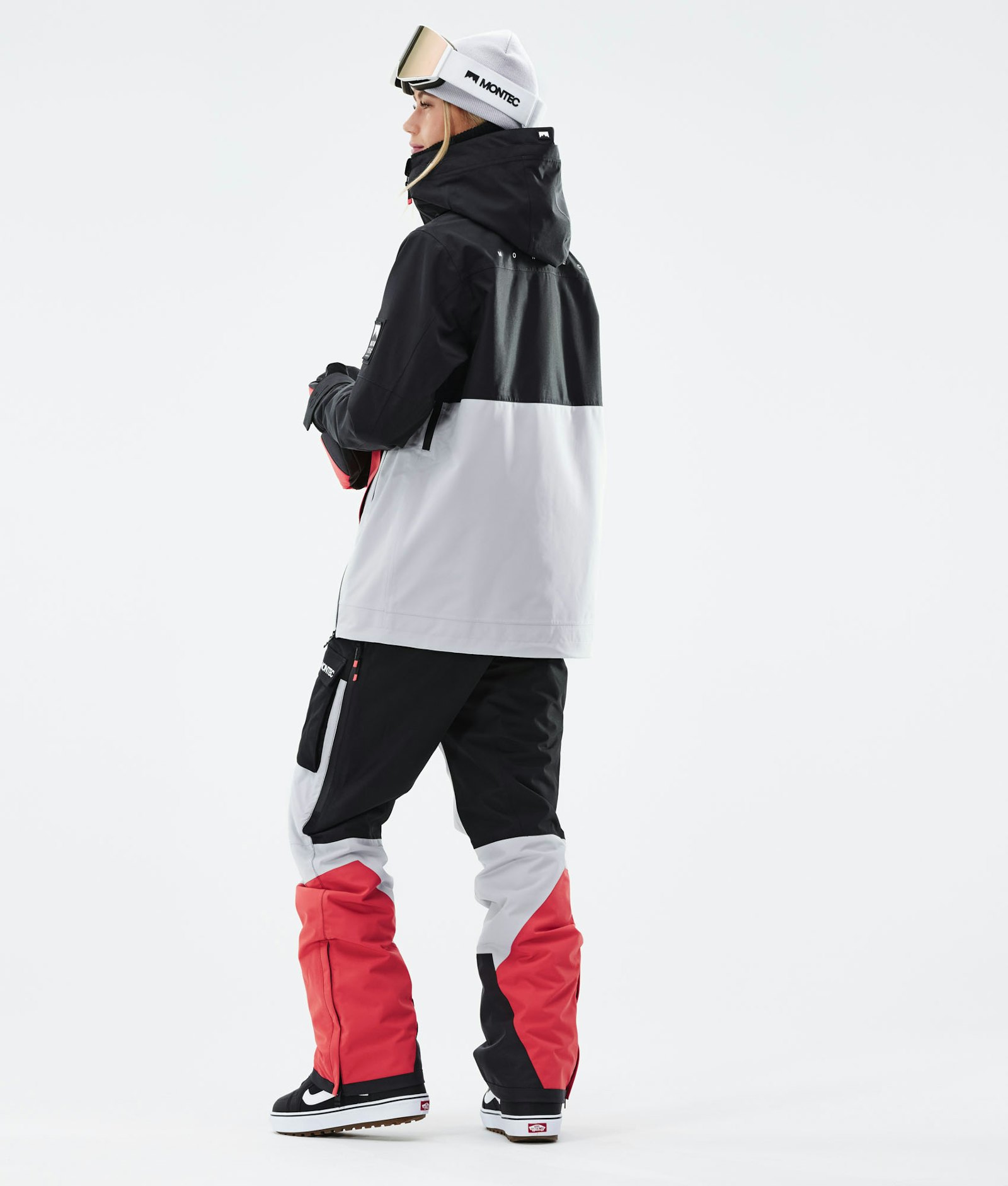 Montec Doom W 2021 Snowboard Jacket Women Black/Coral/Light Grey