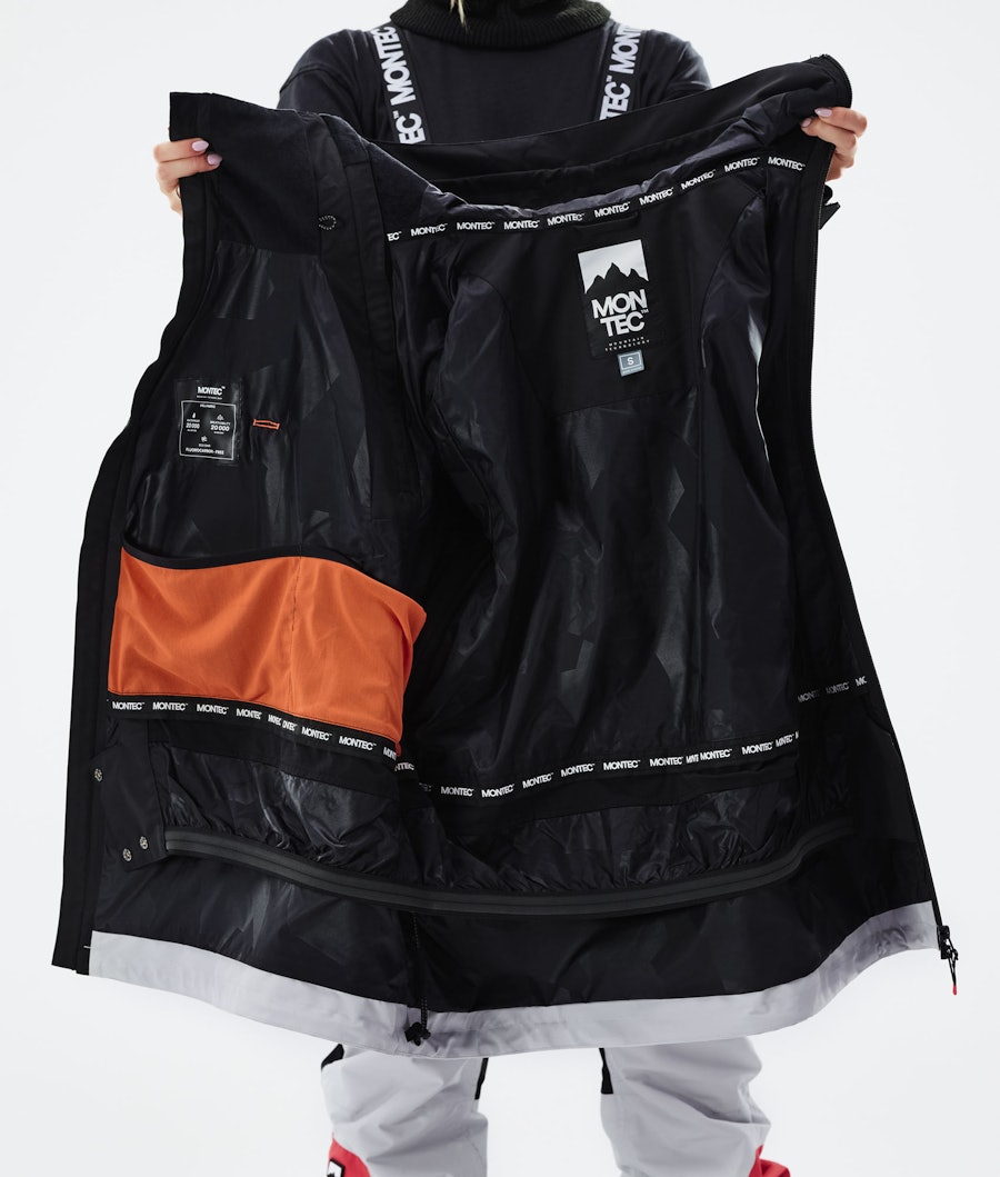 Montec Doom W Women's Snowboard Jacket Black/Coral/Light Grey