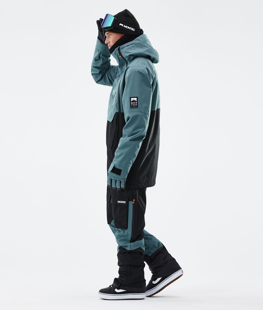 Doom 2021 Snowboard Jacket Men Atlantic/Black Renewed