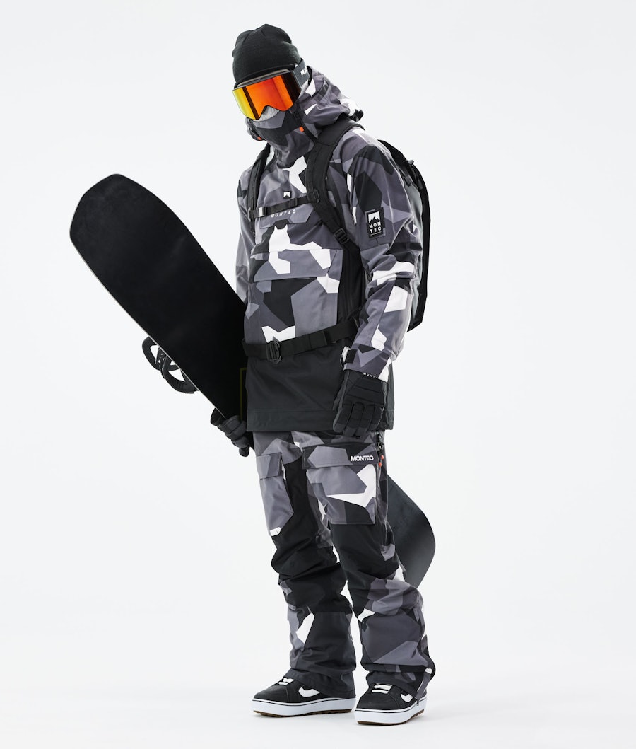 Doom 2021 Snowboard Jacket Men Arctic Camo/Black Renewed